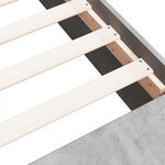 vidaXL Cadre de lit sans matelas gris béton 90x190 cm