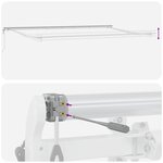 vidaXL Store rétractable automatique vert et blanc 600x300 cm