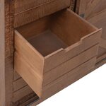 vidaXL Armoire de rangement Bois de sapin massif 64x33 5x75 cm Marron