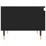 vidaXL Tables basses 2 Pièces noir 50x46x35 cm bois d'ingénierie