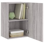 vidaXL Meuble TV mural sonoma gris 40 5x30x60 cm bois d'ingénierie