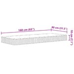 vidaXL Matelas à ressorts Bonnell pour enfants moyen 80x160 cm