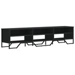 vidaXL Meuble TV noir 180x34x41 cm bois d'ingénierie