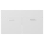 vidaXL Armoire d'évier Blanc 80x38 5x46 cm Aggloméré