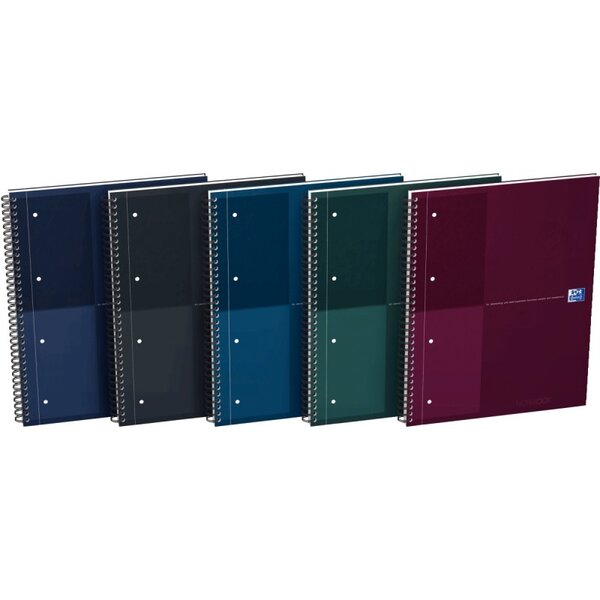 Cahier à reliure intégrale NOTEBOOK Collector format A4+ ligné 6 mm  160 pages perforées
