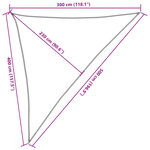 vidaXL Voile d'ombrage 160 g/m² Blanc 3x4x5 m PEHD