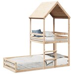 vidaXL Lit superposé sans matelas 90x190 cm bois de pin massif