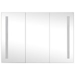 vidaXL Armoire de salle de bain à miroir LED 89x14x62 cm