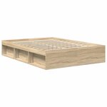 vidaXL Cadre de lit sans matelas chêne sonoma 140x200 cm