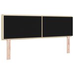 vidaXL Tête de lit Design Lignes Crème 72 cm Tissu