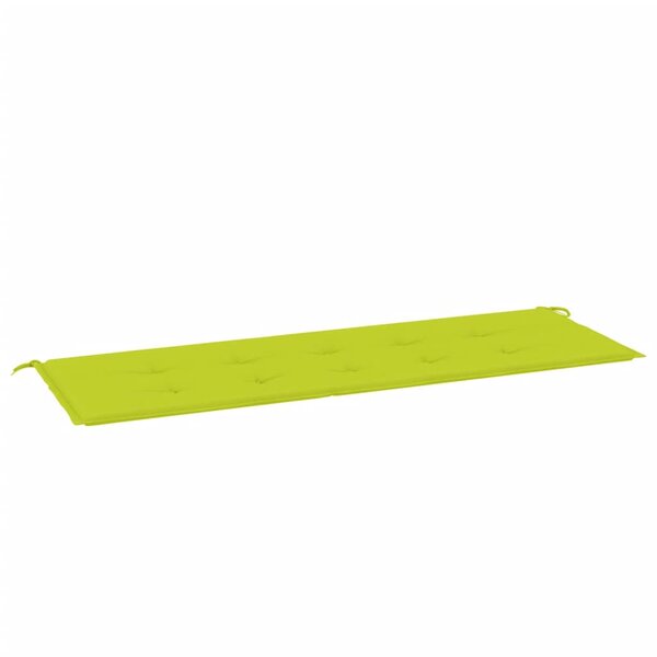 vidaXL Coussin de banc de jardin vert brillant 150x50x3cm tissu oxford