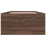 vidaXL Cadre de lit chêne marron 100x200 cm bois d'ingénierie