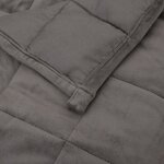 vidaXL Couverture lestée Gris 152x203 cm 7 kg Tissu