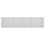 vidaXL Bibliothèque/Meuble TV Blanc 143x30x36 cm