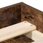 vidaXL Cadre de lit sans matelas chêne fumé 90x190 cm