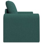 vidaXL Canapé Lit au Sol 2-en-1 Vert Foncé 98x71x83 cm Tissu