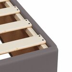 vidaXL Sommier à lattes de lit avec matelas Gris 160x200 cm Similicuir