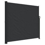 vidaXL Auvent latéral rétractable noir 180x300 cm