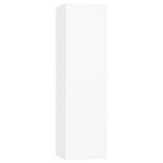 vidaXL Ensemble de meubles TV 4 Pièces Blanc Bois d'ingénierie