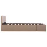 vidaXL Cadre de lit avec rangement hydraulique Similicuir 160x200 cm