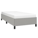 vidaXL Cadre de lit sans matelas gris clair 100x200 cm tissu