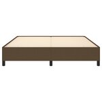 vidaXL Cadre de lit sans matelas marron foncé 180x200 cm tissu