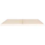 vidaXL Cadre de lit sans matelas blanc 200x200 cm bois massif de pin