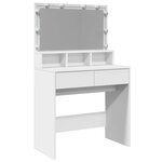 vidaXL Coiffeuse avec LED blanc 80x41x134 5 cm