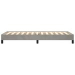 vidaXL Cadre de lit sans matelas gris clair 90x190 cm velours