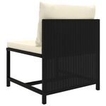 Salon de jardin meuble d'extérieur ensemble de mobilier 6 pièces avec coussins résine tressée noir 02_0016916