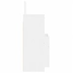 vidaXL Ensemble de meubles de salle de bain 3 Pièces blanc brillant