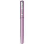 PARKER VECTOR XL Stylo roller  laque lilas métallisée sur laiton  recharge noire pointe fine  Coffret cadeau