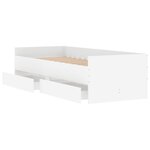 vidaXL Cadre de lit sans matelas blanc 75x190 cm