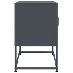 vidaXL Meuble TV rose 100 5x39x60 5 cm acier