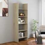 vidaXL Bibliothèque Chêne sonoma 60x35x180 cm Bois d’ingénierie