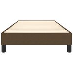 vidaXL Cadre de lit sans matelas marron foncé 80x200 cm tissu
