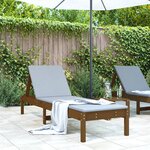 vidaXL Chaise longue marron miel 199 5x60x74 cm bois massif de pin
