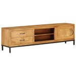 vidaXL Meuble TV Bois de manguier massif 140 x 30 x 40 cm