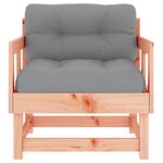 vidaXL Chaises de jardin avec coussins lot de 2 bois massif douglas