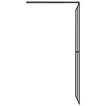 vidaXL Écran de douche 80x195 cm Verre trempé foncé