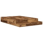 vidaXL Cadre de lit vieux bois 140x200 cm