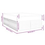 vidaXL Sommier à lattes de lit et matelas Gris clair 140x190cm Velours