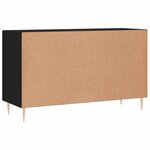 vidaXL Buffet noir 100x36x60 cm bois d'ingénierie