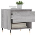 vidaXL Tables basses 2 Pièces sonoma gris 50x46x50 cm bois d'ingénierie