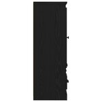 Haute armoire vidaXL en chêne noir 132x35 5x103 5 cm en bois d'ingénierie