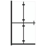 vidaXL Paroi de douche pliable Verre ESG transparent 80x190 cm