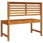 Banc de jardin vidaXL 100x50x91 cm en bois massif d'acacia