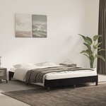 vidaXL Cadre de lit sans matelas noir 140x200 cm velours