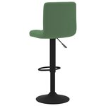 vidaXL Tabouret de bar Vert foncé Velours