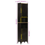 vidaXL Armoire de salle de bain 40x27x180 cm fer et bois de manguier